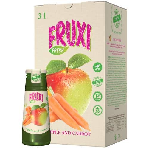 FRUXI FRESH jablko a mrkva 0,75 l, 0,25 l