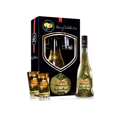 Spiš Original Hruška v kartóniku + 2 poháre 40% 0,7L