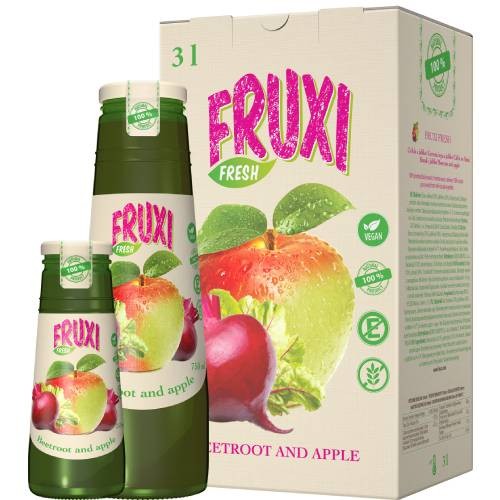 FRUXI FRESH jablko a cvikla 0,75 l, 0,25 l