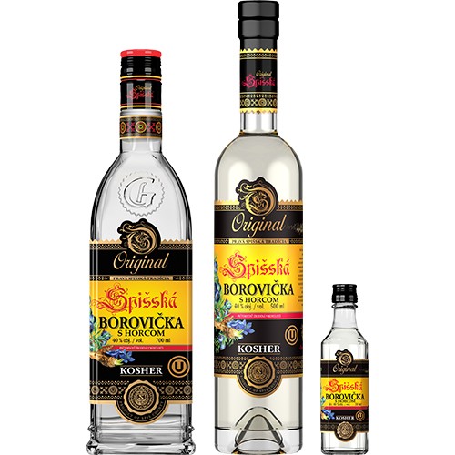 Spišská Borovička s Horcom Original Kosher 40% 0,7 l 0,05 l